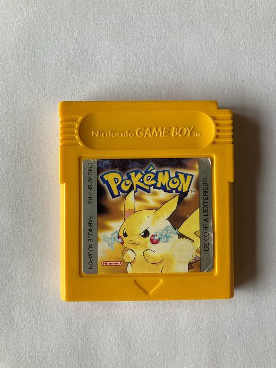 Pokémon Version Jaune (français) - Game Boy - Authentique - Sauvegarde OK