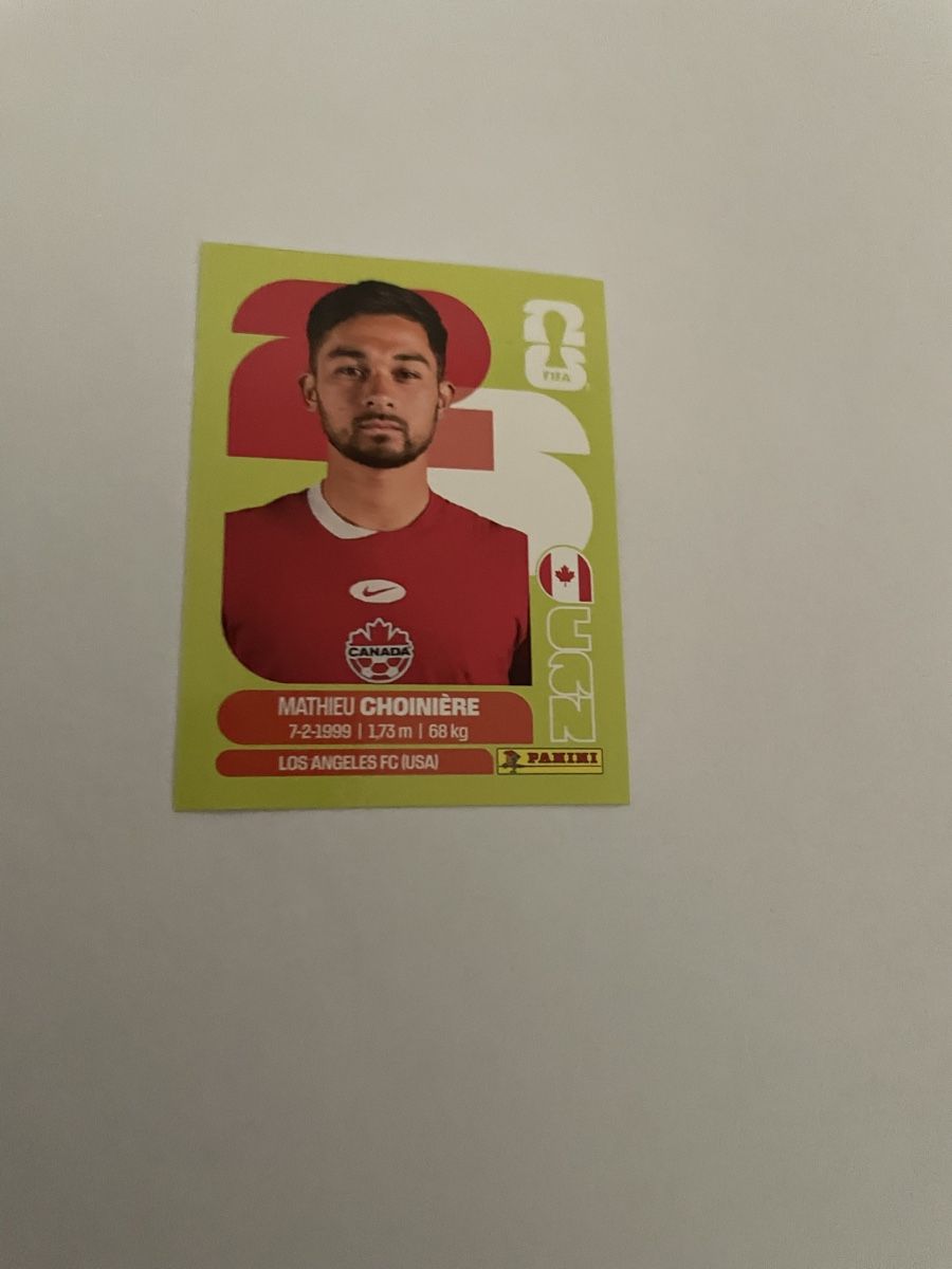 Panini Carte collezionabili: FIFA WM 2026 Mathieu Choinniere CAN 15 – Nuovo (secondo la descrizione) da Winterthur venduto da Cobraforce
