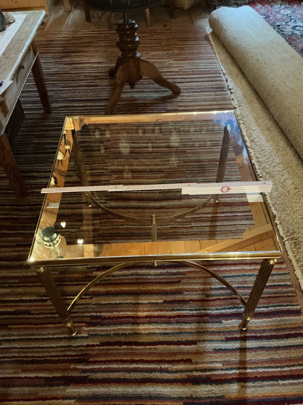 Tables: Toller Messing-Glas Tisch – D'occasion à Triesen par boston7
