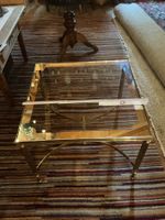 Toller Messing-Glas Tisch