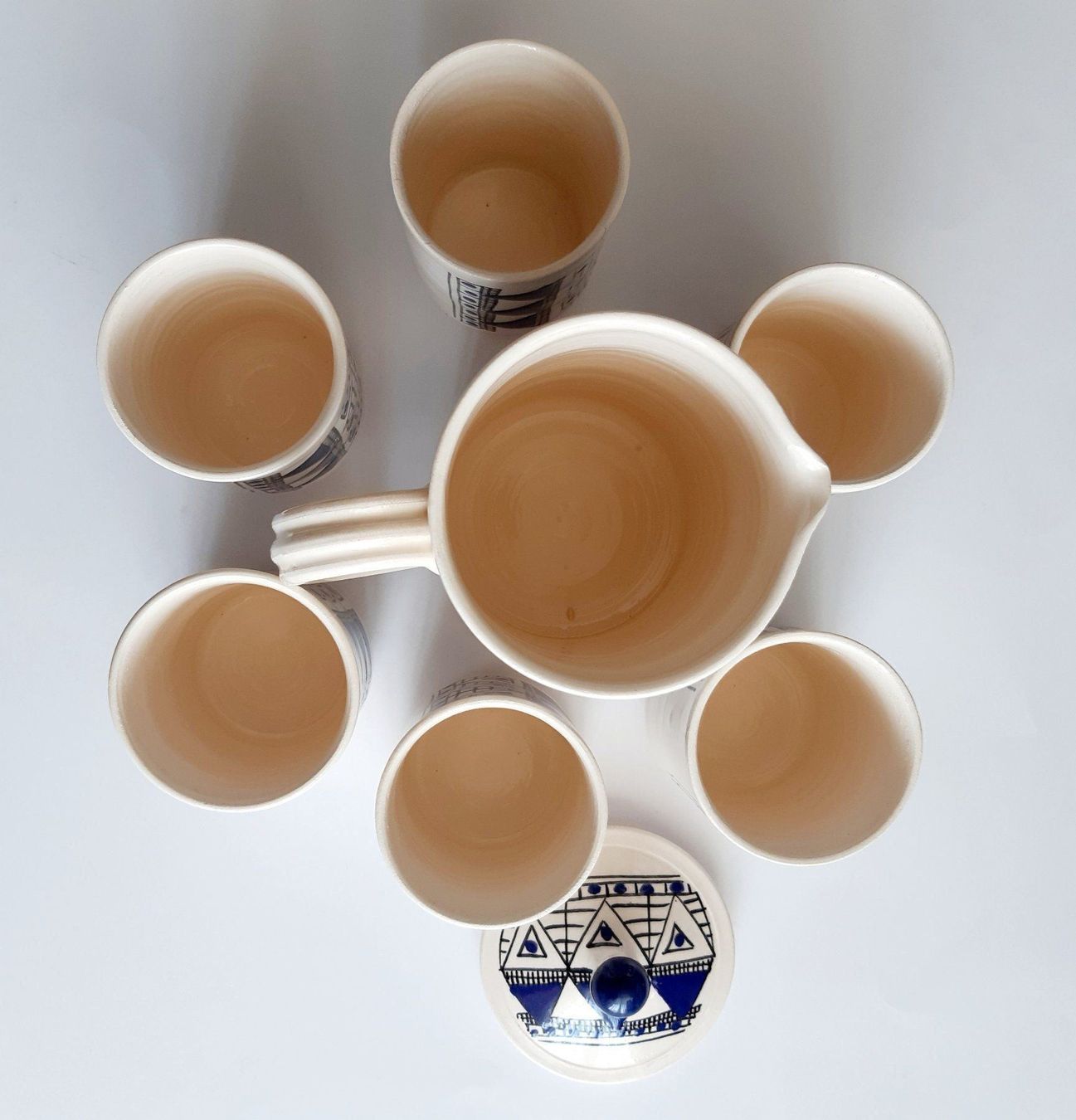 Set di piatti: Krug + 6 Tassen – Nuovo e nell'imballaggio originale da Hüntwangen venduto da Elyha 3