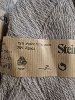 Steinbach Wolle Natura, Merino/Alpaka, Grau, 7 Knäuel à 50 g