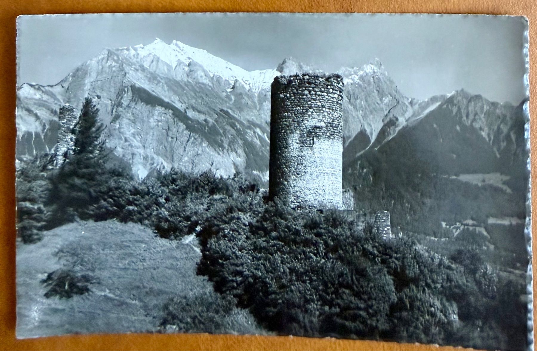 Ansichtskarten: Bad Ragaz - Ruine Freudenberg 1956 – Gebraucht aus Lutry von Ediego