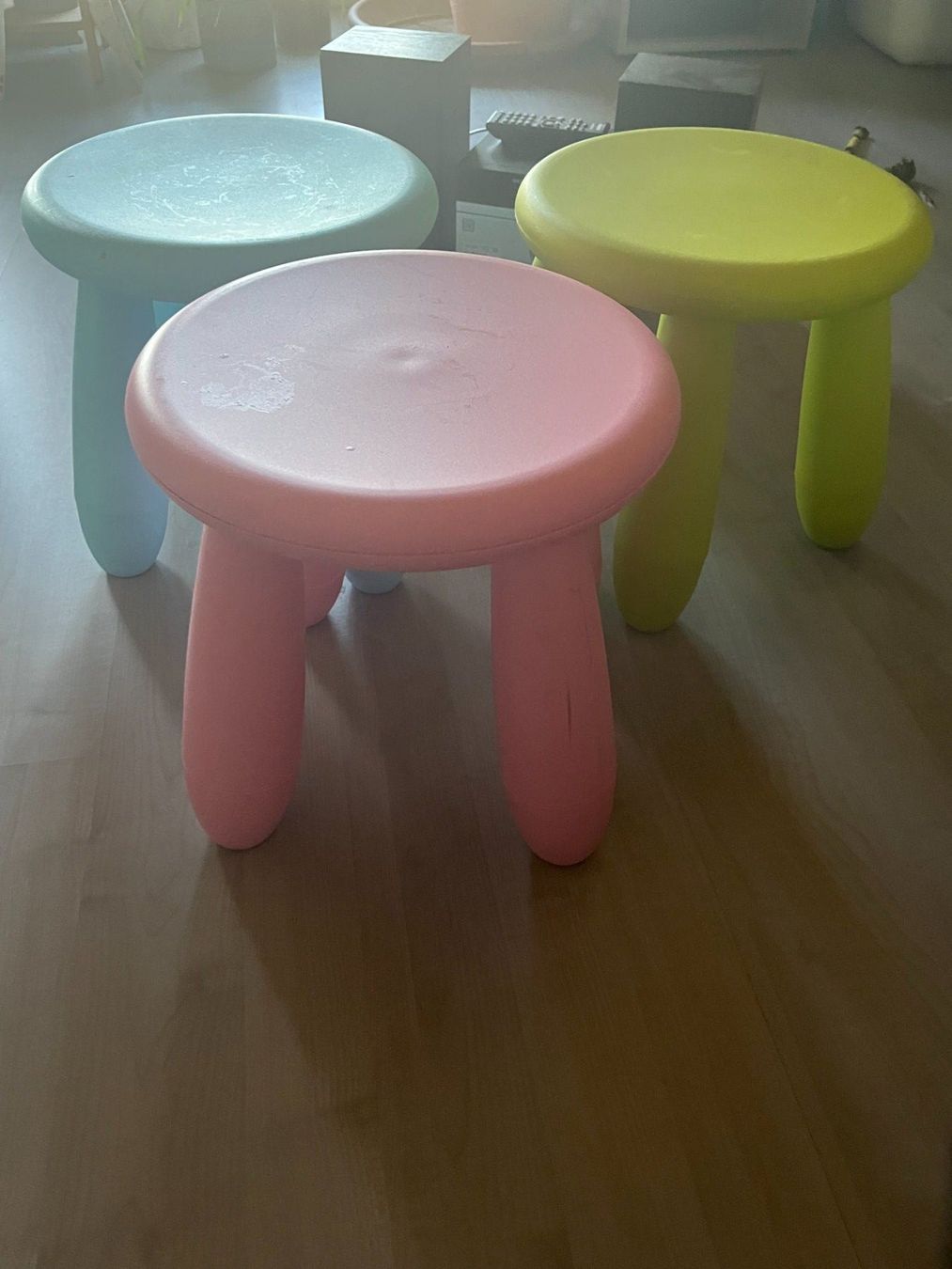 Ikea Sedie: 3 kleine kinderbastel stühle – Usato da Berg SG venduto da ama_yk76