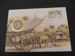 Münzbrief - 1987 - Malaysia 50 Sen 1987