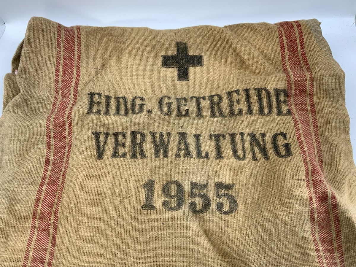 Schweizer Armee Borse: Originale Schweizer Armeetasche, Getreidesack 1955! – Usato da Erlach venduto da silvia3235 5