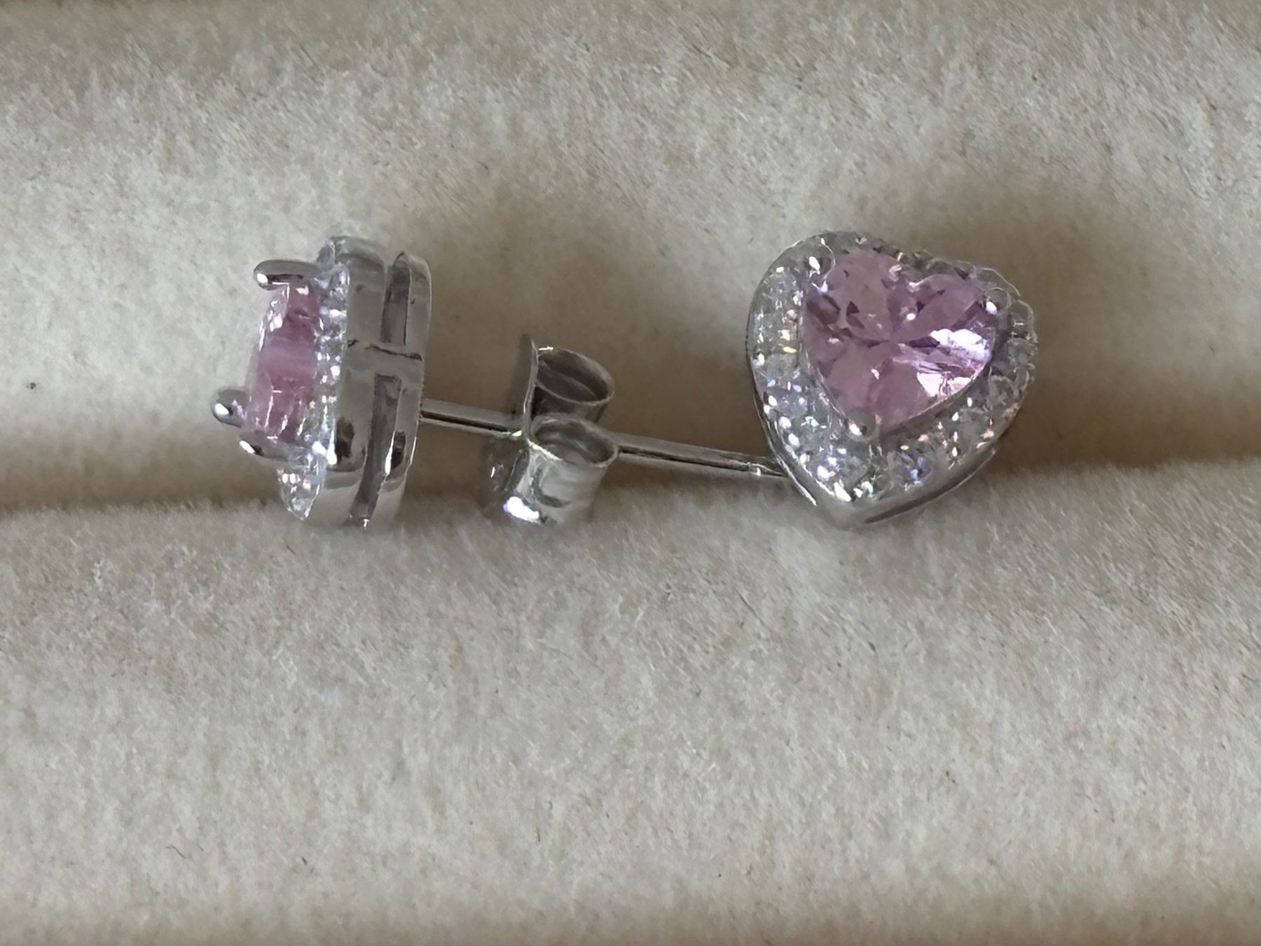 Orecchini pendenti & Orecchini a lobo: Luxus Elegante Ohrstecker Ohrschmuck Farbe :Silber Rosa – Nuovo (secondo la descrizione) da Biel-Bienne venduto da Roserosse13 3