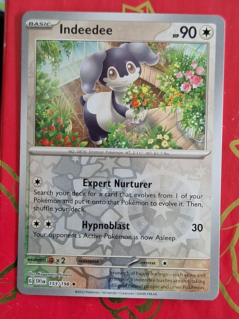 Pokémon Carte collezionabili: Indeedee - Pokemon Reverse Holo Scarlet Violet Base – Usato da Altstätten SG venduto da GGsGameshop