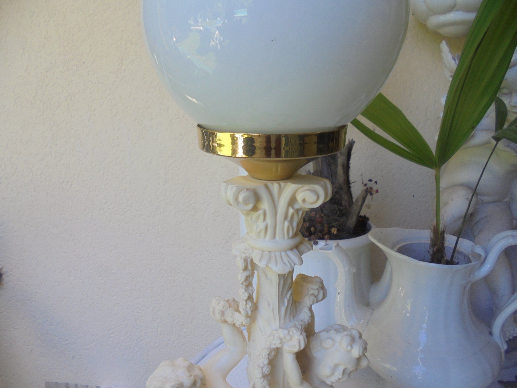 Lampade: Alte Putti-Tischlampe ca. 1950-60 – Usato da Camorino venduto da Hunpete 3