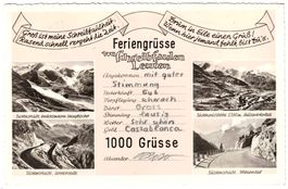 SUSTEN-PASS (2260 m ü.M. ca. 1950 (UR/BE)