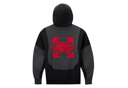 Felpa con cappuccio OFF-WHITE x Jordan nera Taglia L - NUOVA