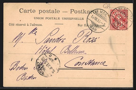 Cartes postales: AK St. Moritz-Bad, Gesamtansicht, 1899 – D'occasion à Berlin par bartko-reher 1