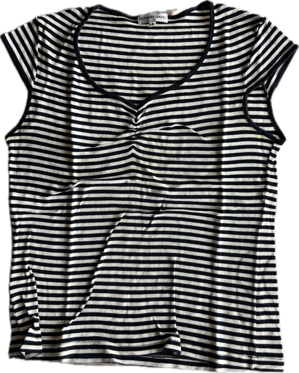 Gérard Darel T-Shirts: T-shirt Gérard Darel, taille 4, rayé, coton – Gebraucht aus Dotzigen von SecondHandGems