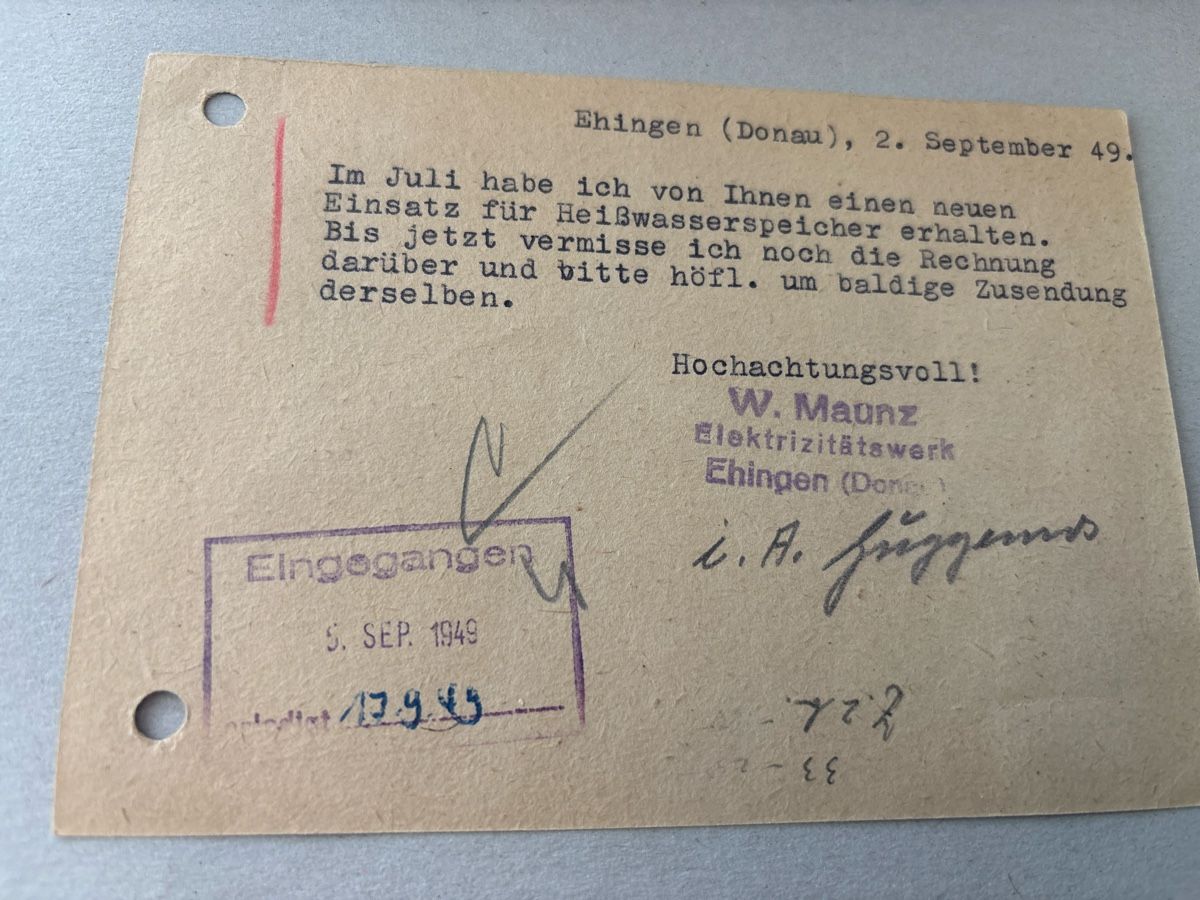 Tutti i francobolli: Brief mit Stempel Berlin Württemberg Notopfer 1949 – Usato da Zürich venduto da engebrunau 2
