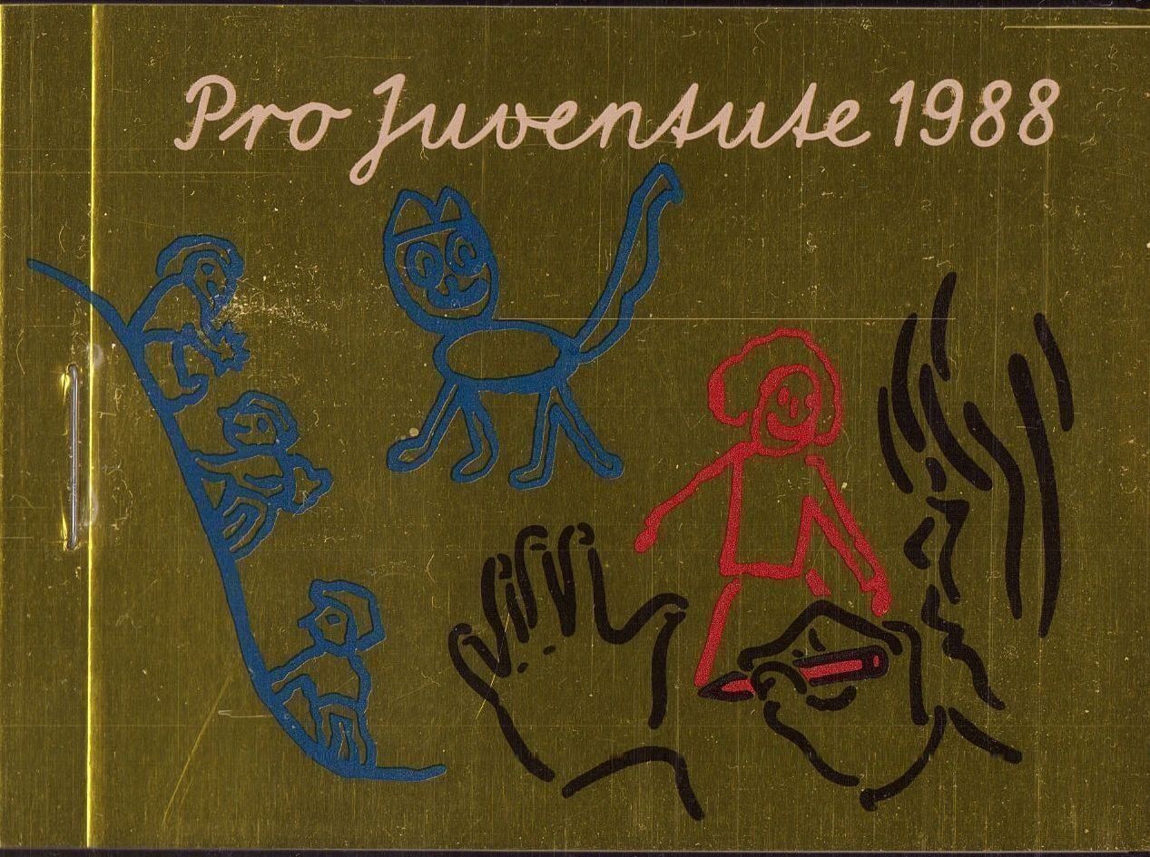 Alle Briefmarken: 1988 Pro Juventute MH ES KW 22.- – Gebraucht aus Eggersriet von stamp303