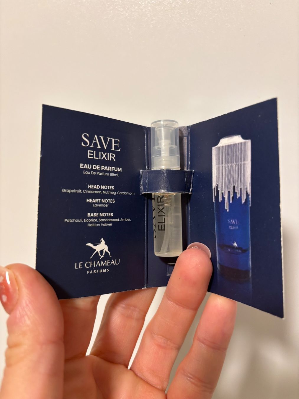 Parfum & Eau de Toilette: LE CHAMEAU SAVE ELIXIR EDP 2ml. Sample (SAUVAGE ELIXIR Dupe) – Neu und originalverpackt aus Zürich von deruja