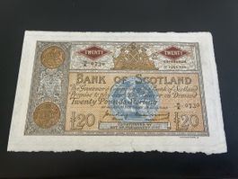 SCOTLAND P.94e SC143a 1956 Bank of Scotland £20