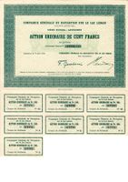 Action ancienne CGN 1946 N° 1771 – 100 Francs au Porteur