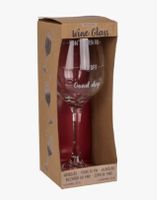 Lustiger Weinglas "Good Day - Bad Day" Geschenkidee Neu! ...