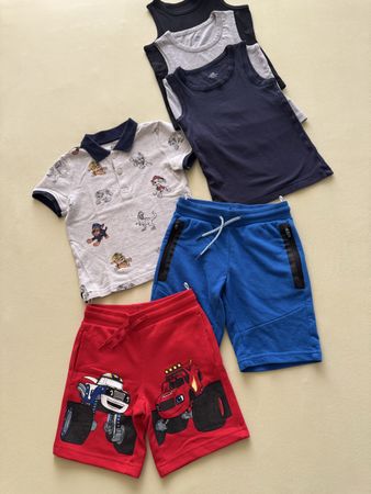 Kinder Sommer Kleider-Set Grösse 110, 5 Teile TOP ZUSTAND