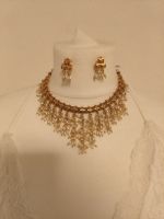 Traditionell Indisches Schmuckset ( Halskette+ Ohrringe )
