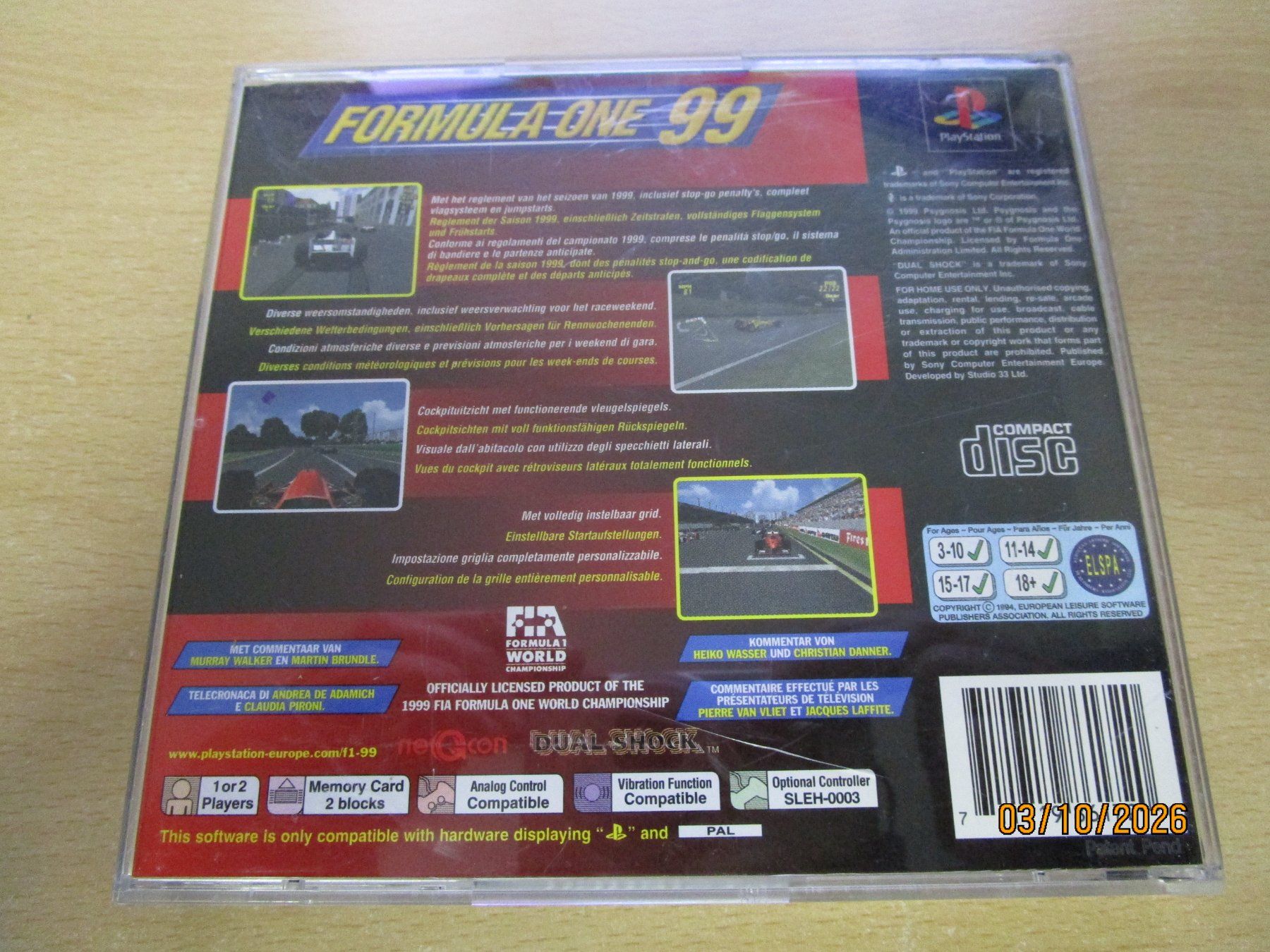 Sony Spiele: Formula One 99  Playstation 1 PSX PS One – Gebraucht aus Goldau von agestuffer 1