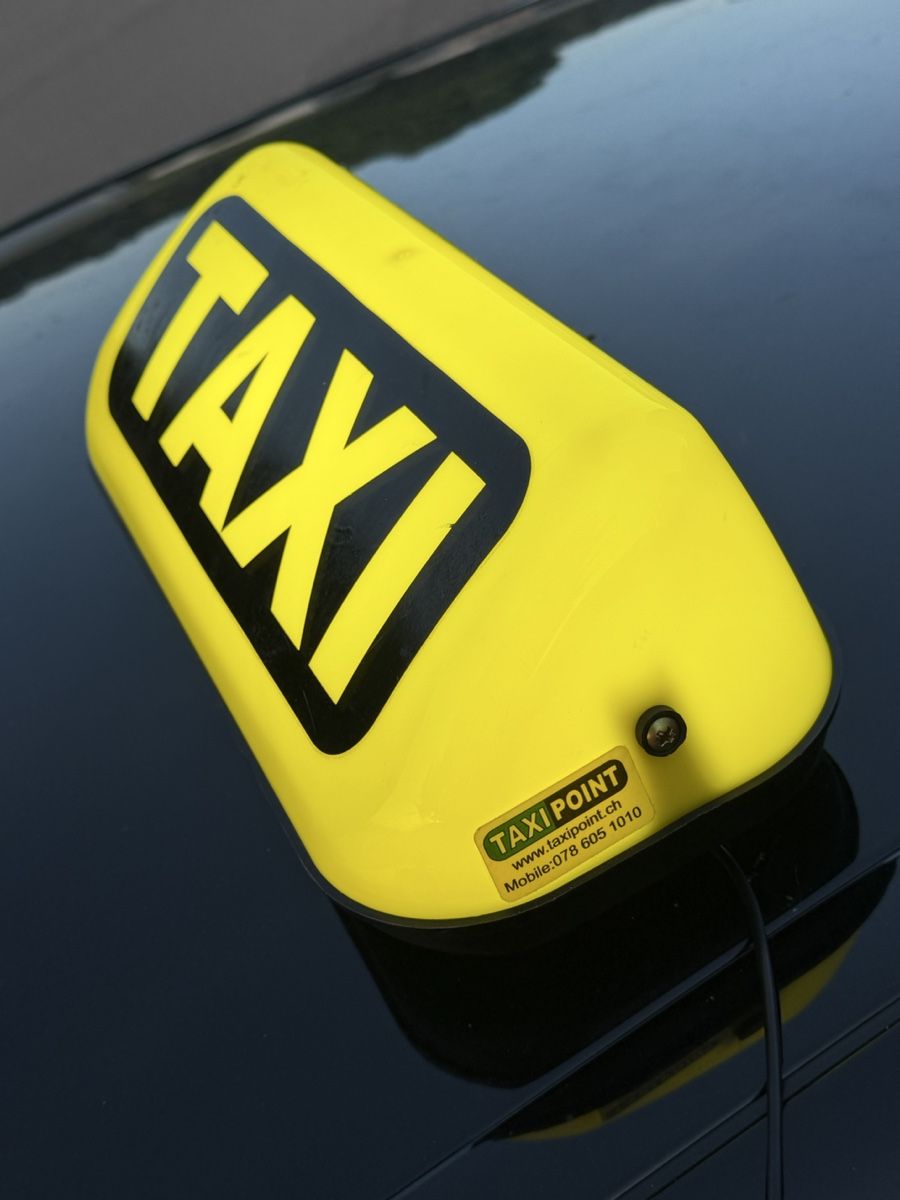 Schilder: Taxi Lampe – Gebraucht aus Winterthur von RN-789