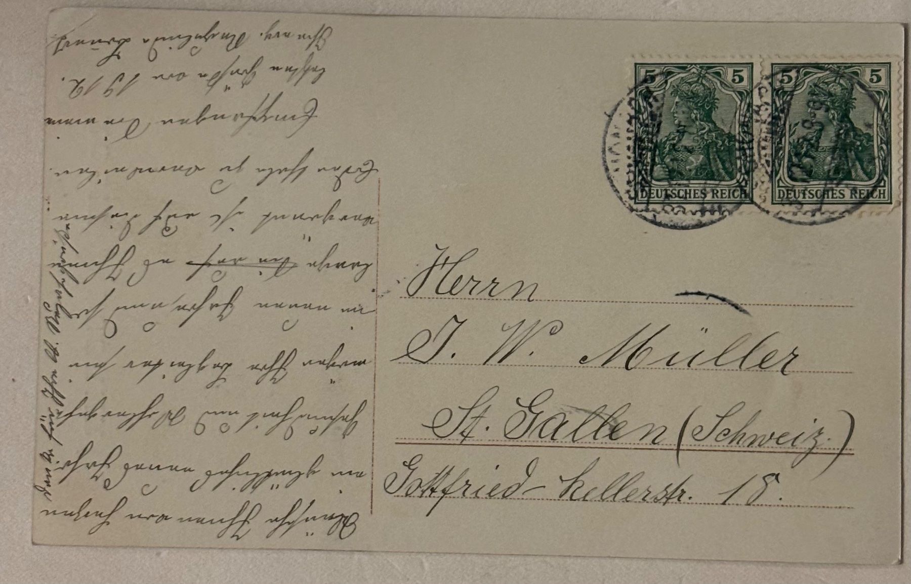 Cartoline postali: Neujahr, Sekt, Trinken – Usato da Frauenfeld venduto da Merk52 1