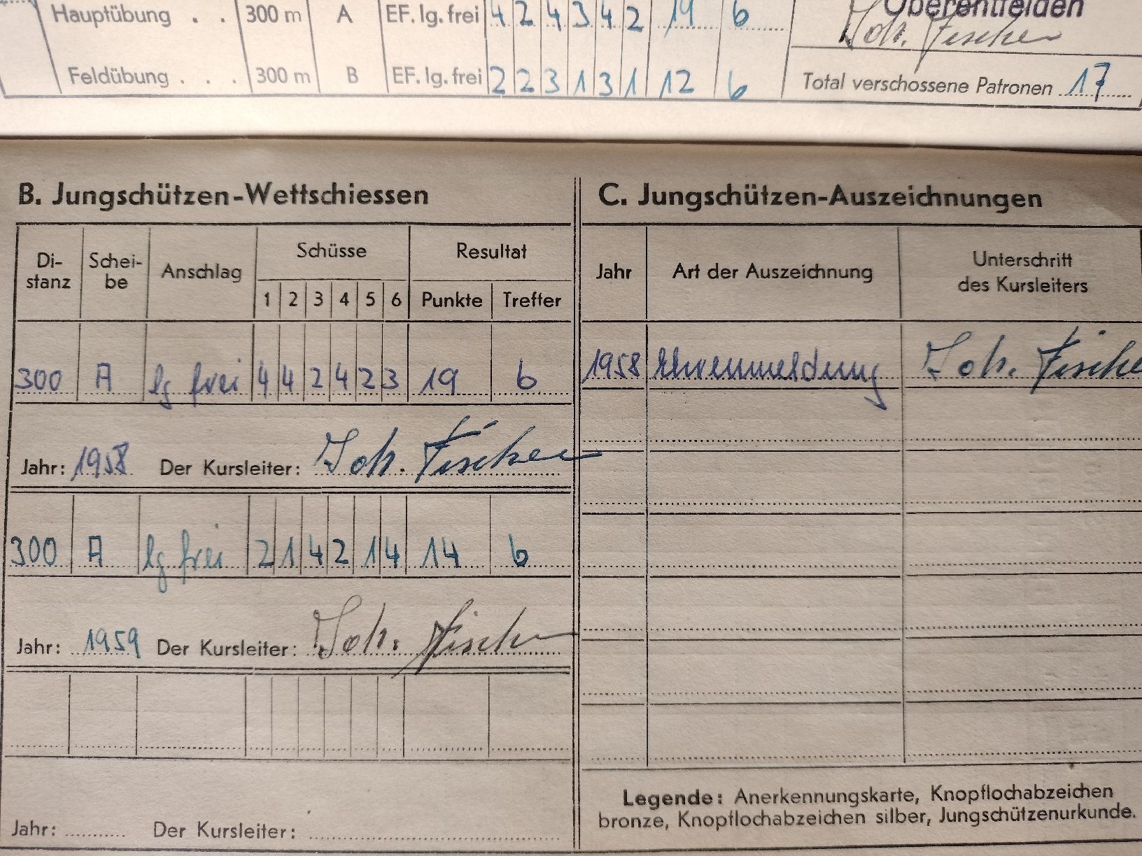 Documenti: Altes Schweizer Armee Militär Schiessbüchlein 1960 – Usato da Schwanden Sigrisw venduto da len_9yqg 4
