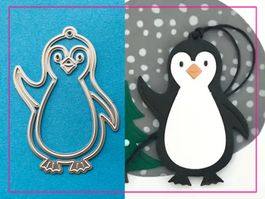 Pinguin als Anhänger - Stanzschablonen