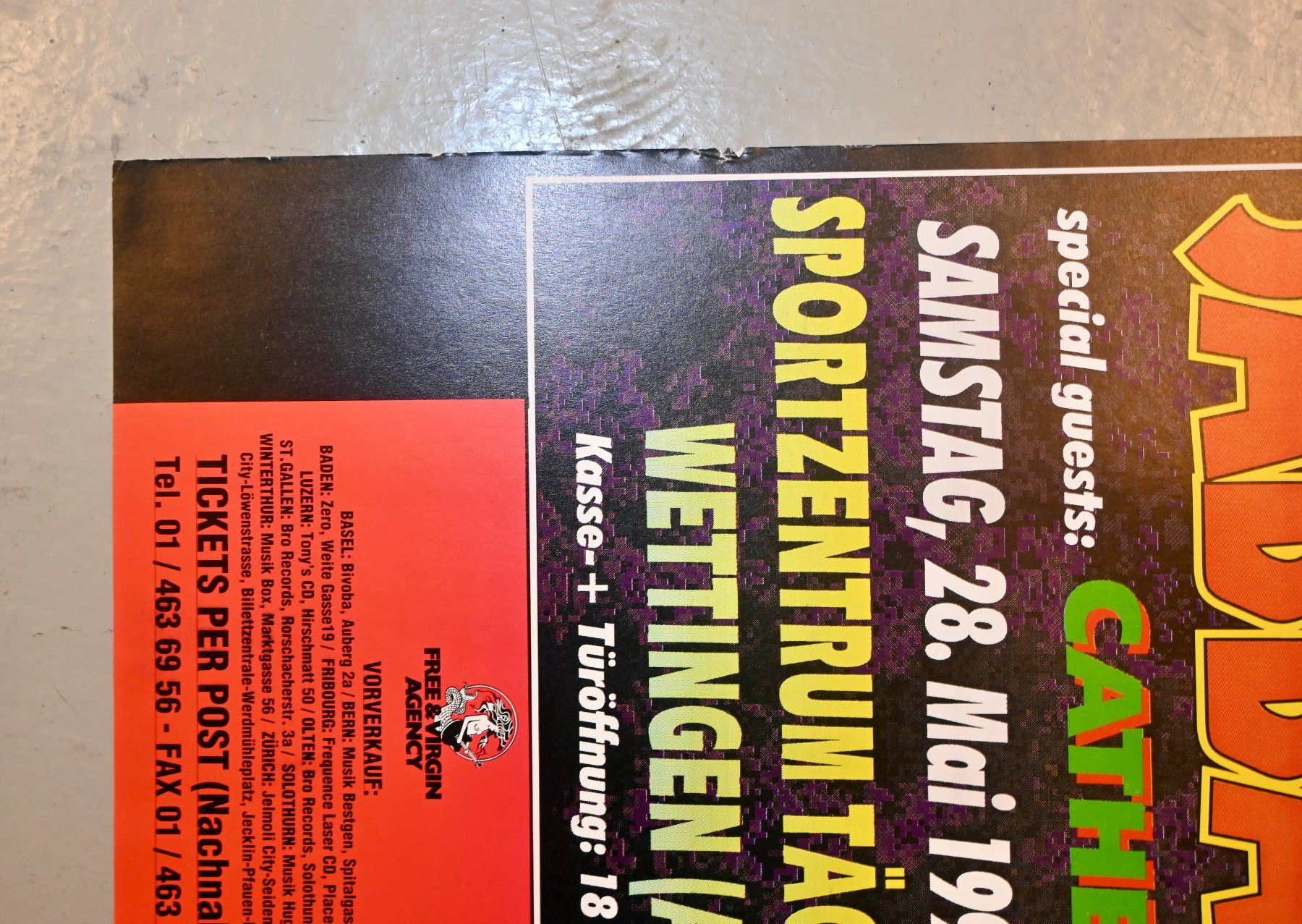 Dischi in vinile: Orginal BLACK SABBATH Konzert Poster 1994 Wettingen – Usato da Pfaffhausen venduto da mono_rec 5