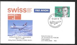 Swiss Erstflug Zürich - Johannesburg 2.4.2002