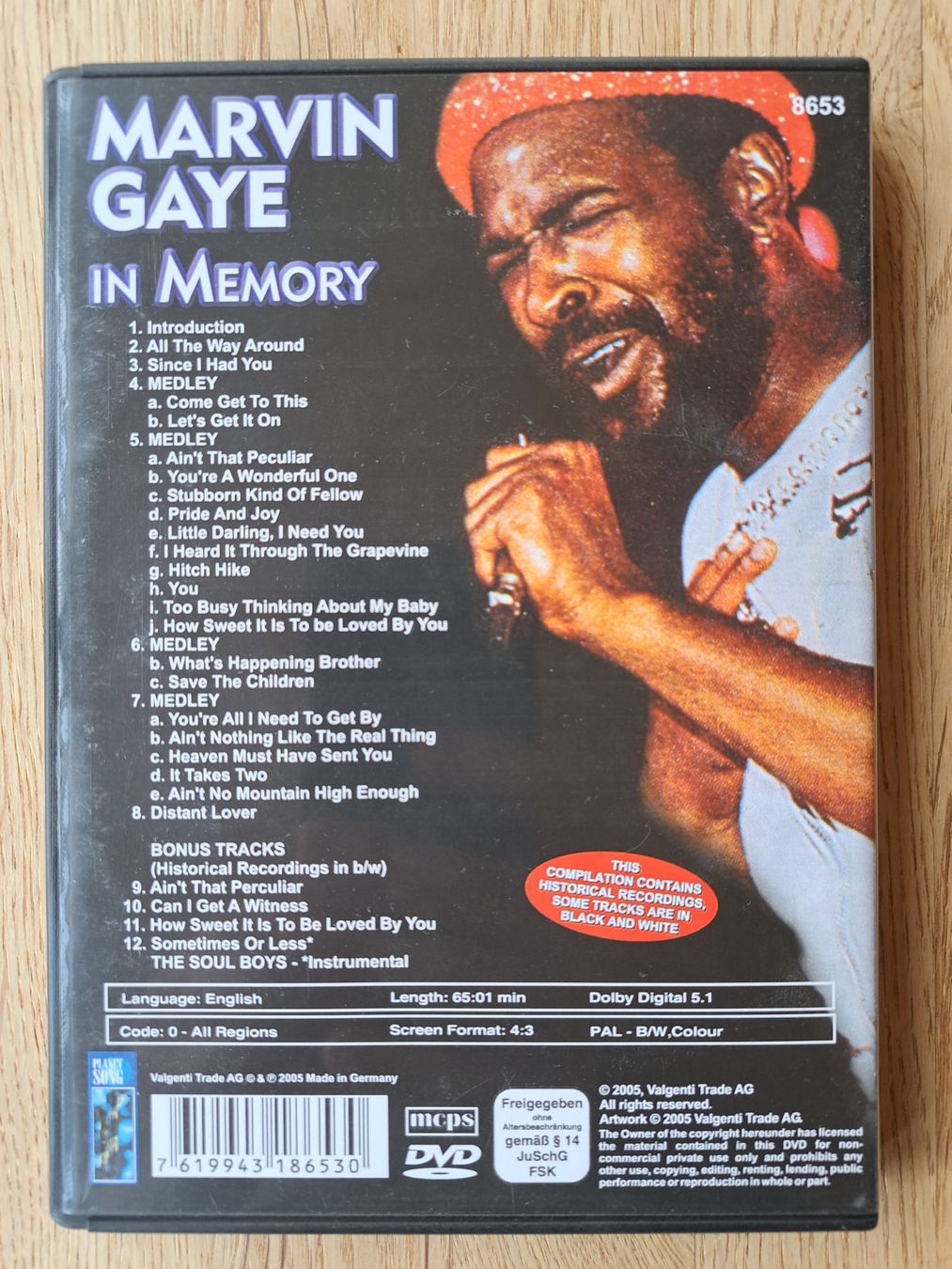 Tutti i DVDs: Marvin Gaye - In Memory – Usato da Meggen venduto da Ricardokoch 1