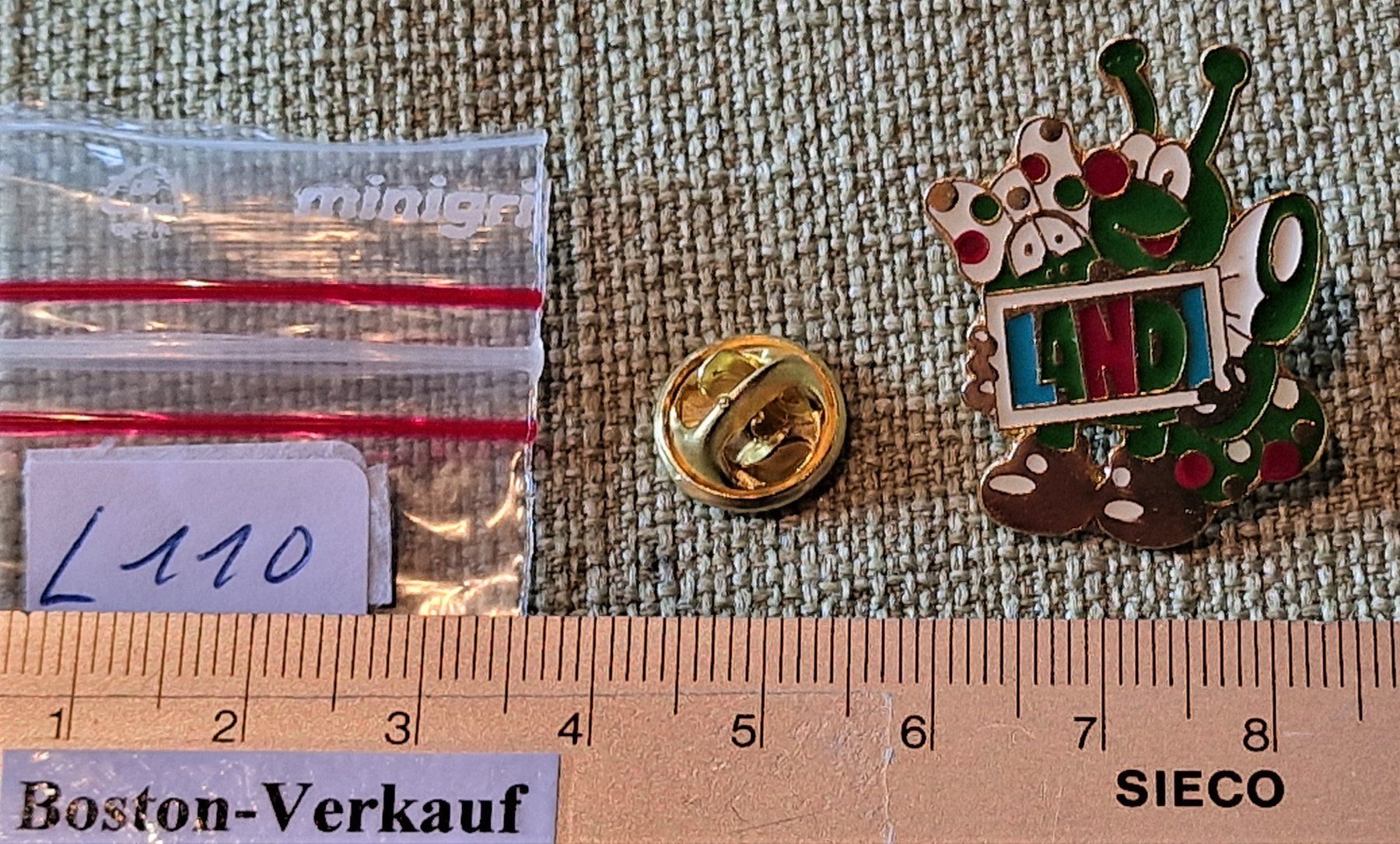 Placchette & Badge: L110 - Pin Landi – Usato da Reinach BL venduto da Boston-Verkauf 1