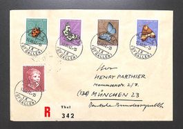 1952 Satzbrief Pro Juventute Einschreiben THAL ST. GALLEN