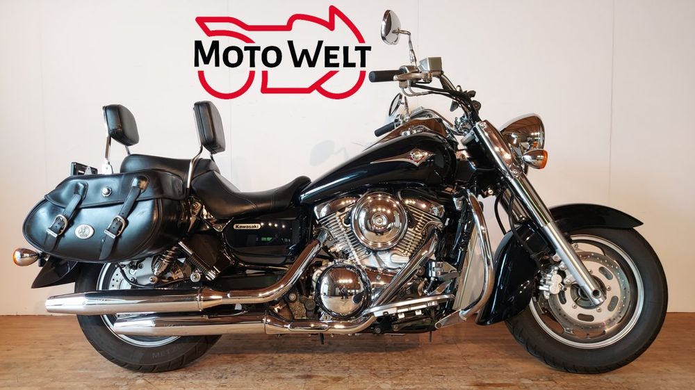 Batwing Windschild Für Kawasaki VN 1600 Classic Tourer – Schwarze Frontverkleidung Mit Windschutz