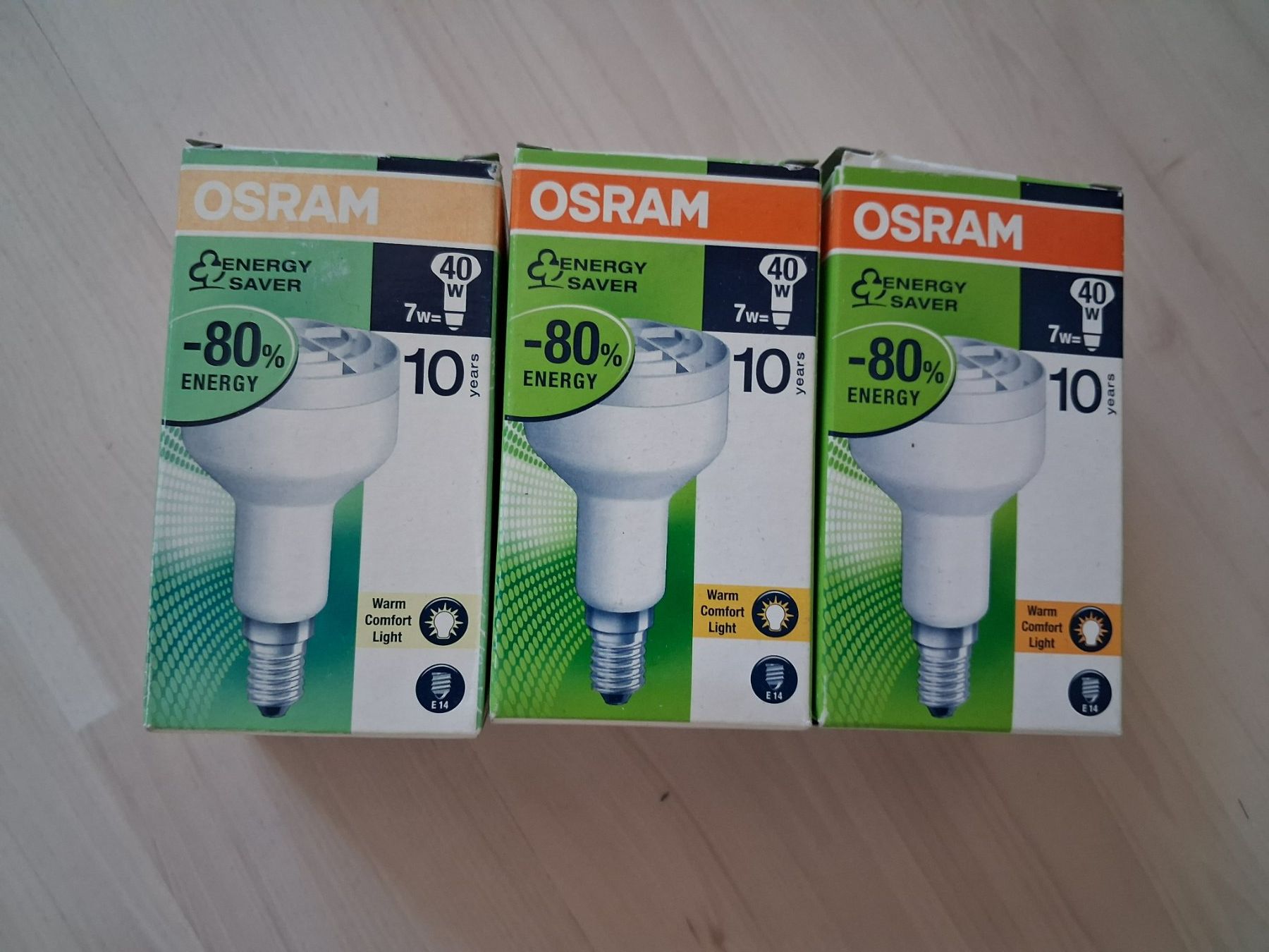 Osram Lampade: 3 X SPOT R 50 E 14 SPARLAMPE  7 WATT – Nuovo e nell'imballaggio originale da langnau venduto da Santos1411