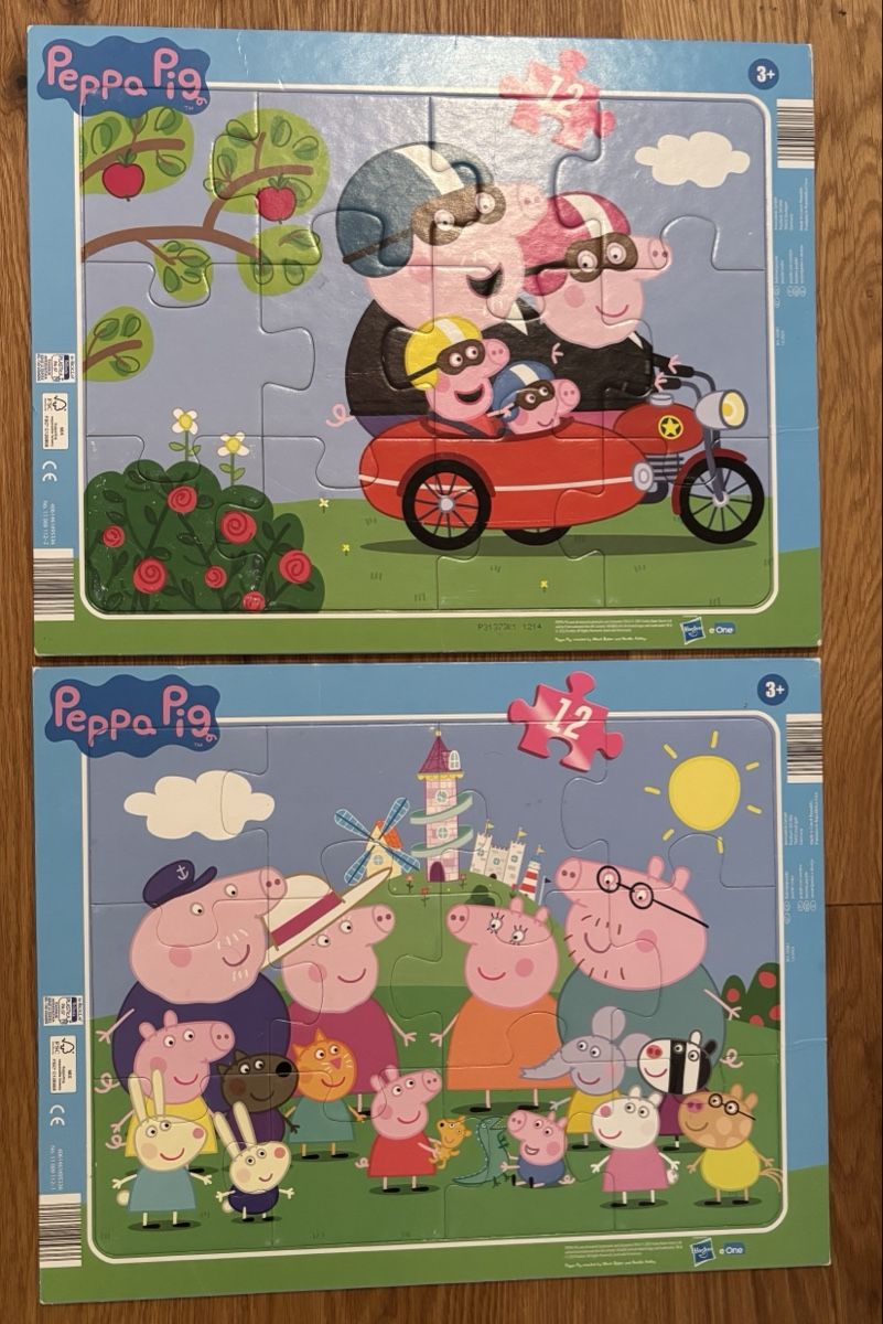 Peppa Pig Puzzle Set - 2 Puzzles für Kinder ab 3 Jahren (Gebraucht) in ...