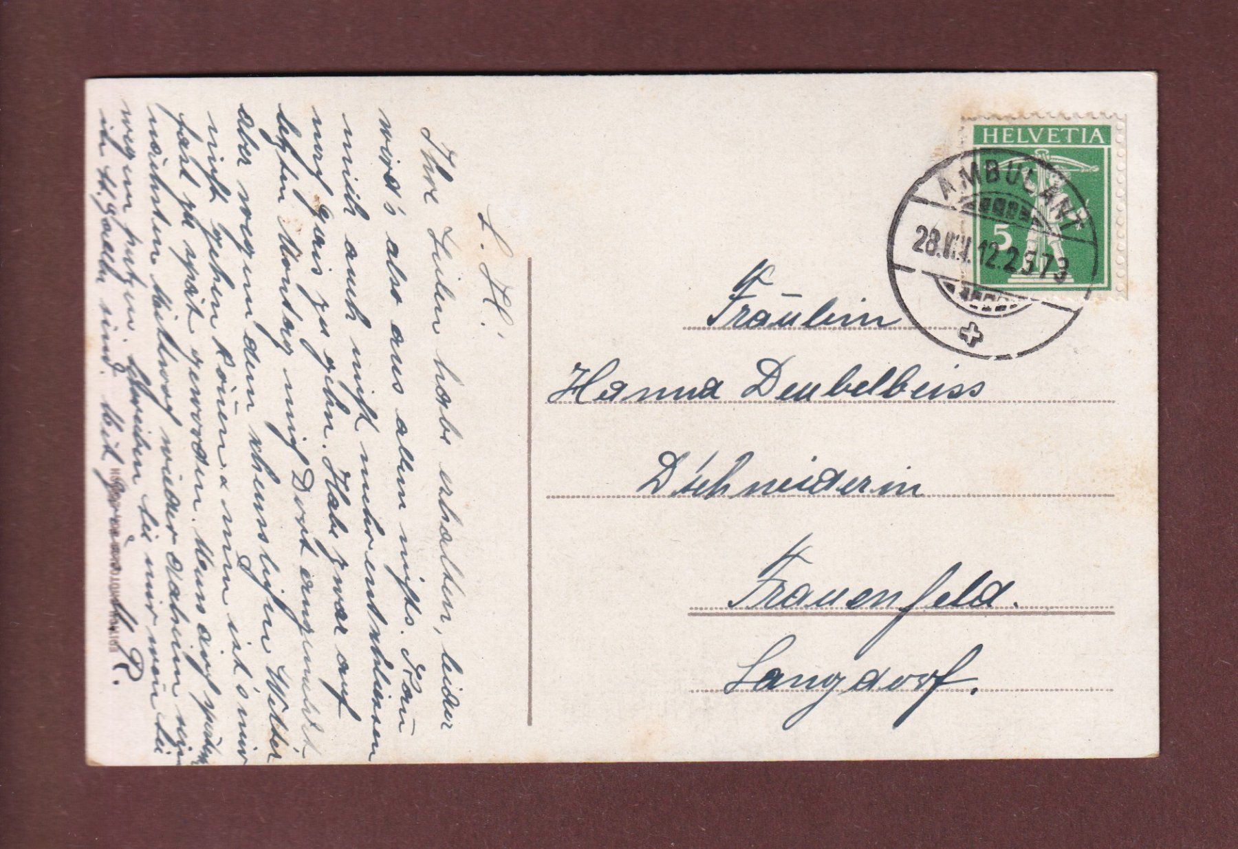 Ansichtskarten: RORSCHACH - Hafen - 1912 – Gebraucht aus Pully von nicecards-shop 1