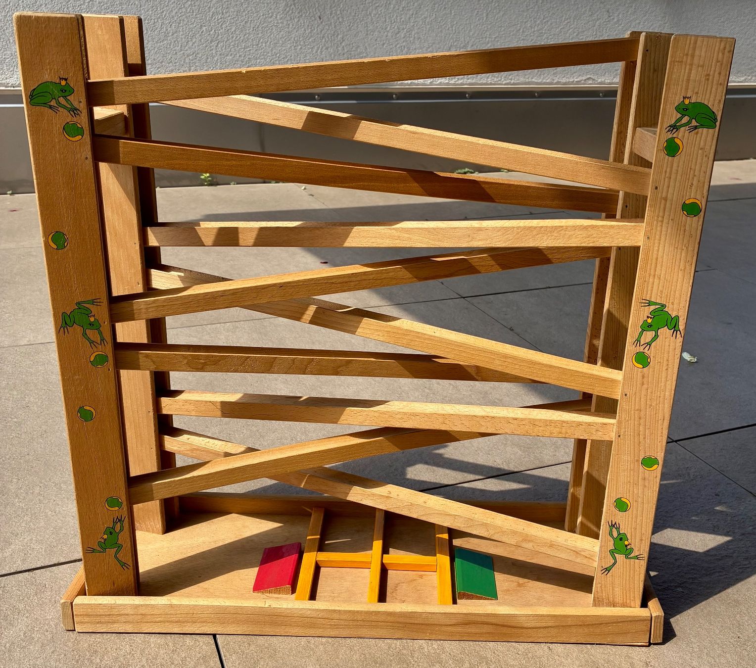 Jouets: Murmelbahn zweiläufig mit 75 Glasmurmeln – D'occasion à Murgenthal par chili60