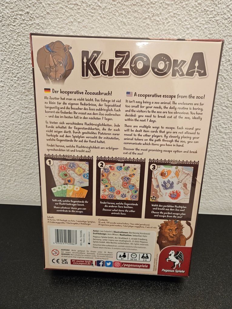 Pegasus Spiele Giochi: Neu - Pegasus Spiele - Kuzooka – Nuovo e nell'imballaggio originale da Dagmersellen venduto da Jarsetz_Restposten 1