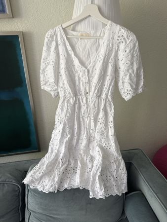 iBLUES white broderie anglaise dress size 38
