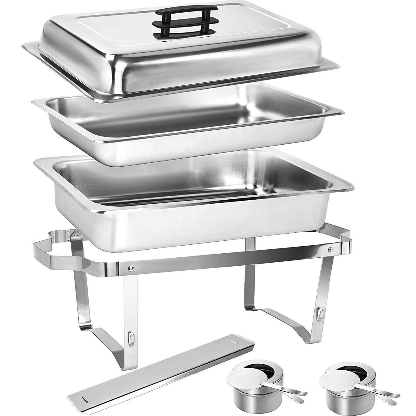 Kochen & Grillen: Chafing Dish 9 Liter Profi Set 4 Stück – Neu (gemäss Beschreibung) aus Basel von Mirnichts-Dirnichts 2