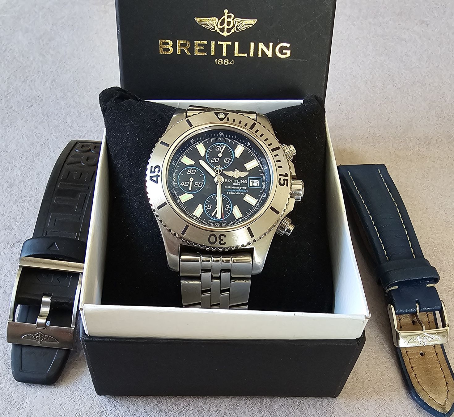 Breitling Uhren: BREITLING Soperocean Steelfish Automatic Chrono 48mm – Gebraucht aus Speicher von Swisswtch