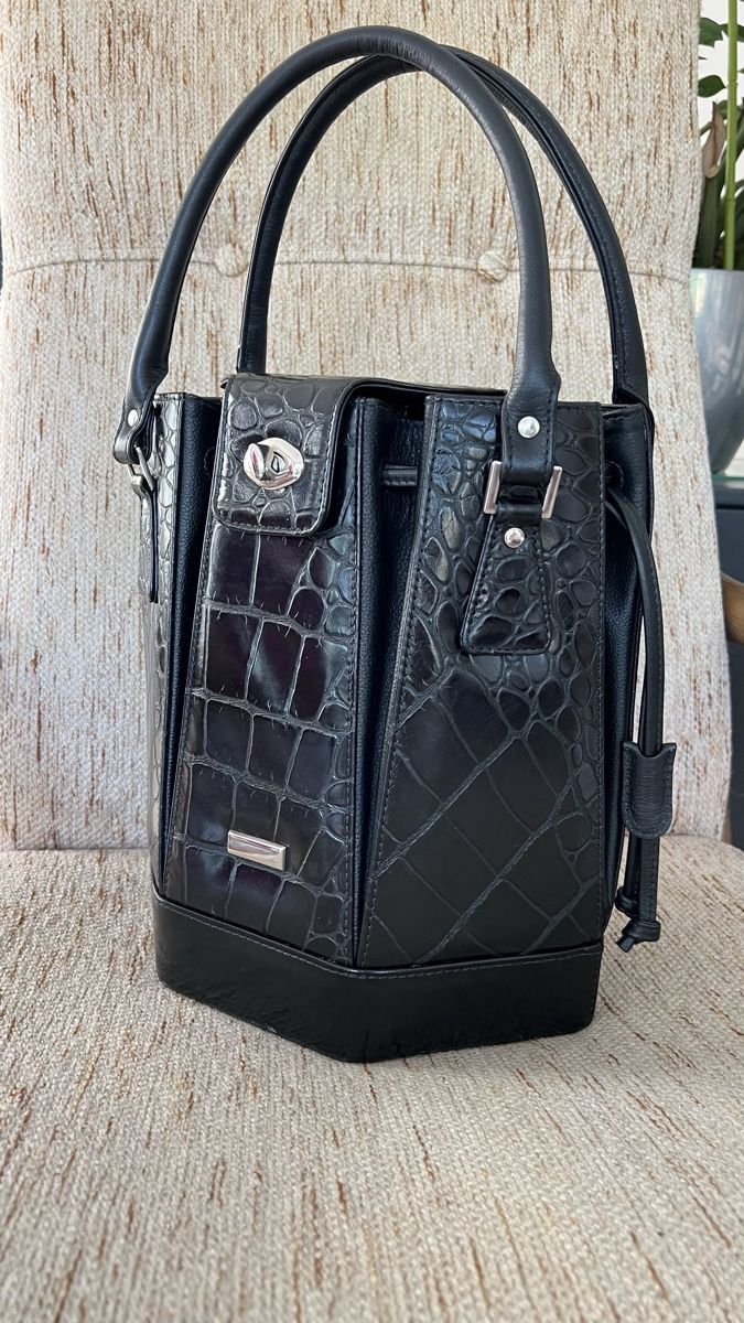 Borse: Besonderes Ledertasche krokoptik – Nuovo (secondo la descrizione) da Muri b. Bern venduto da Janvonka 4