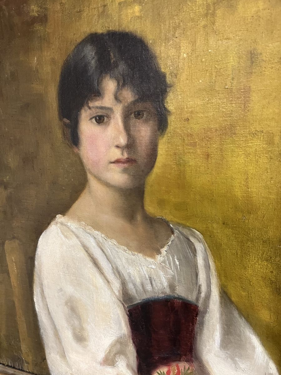 Dipinti: Antiker Gemälde Frau Portrait – Usato da Hombrechtikon venduto da vespa1954 5