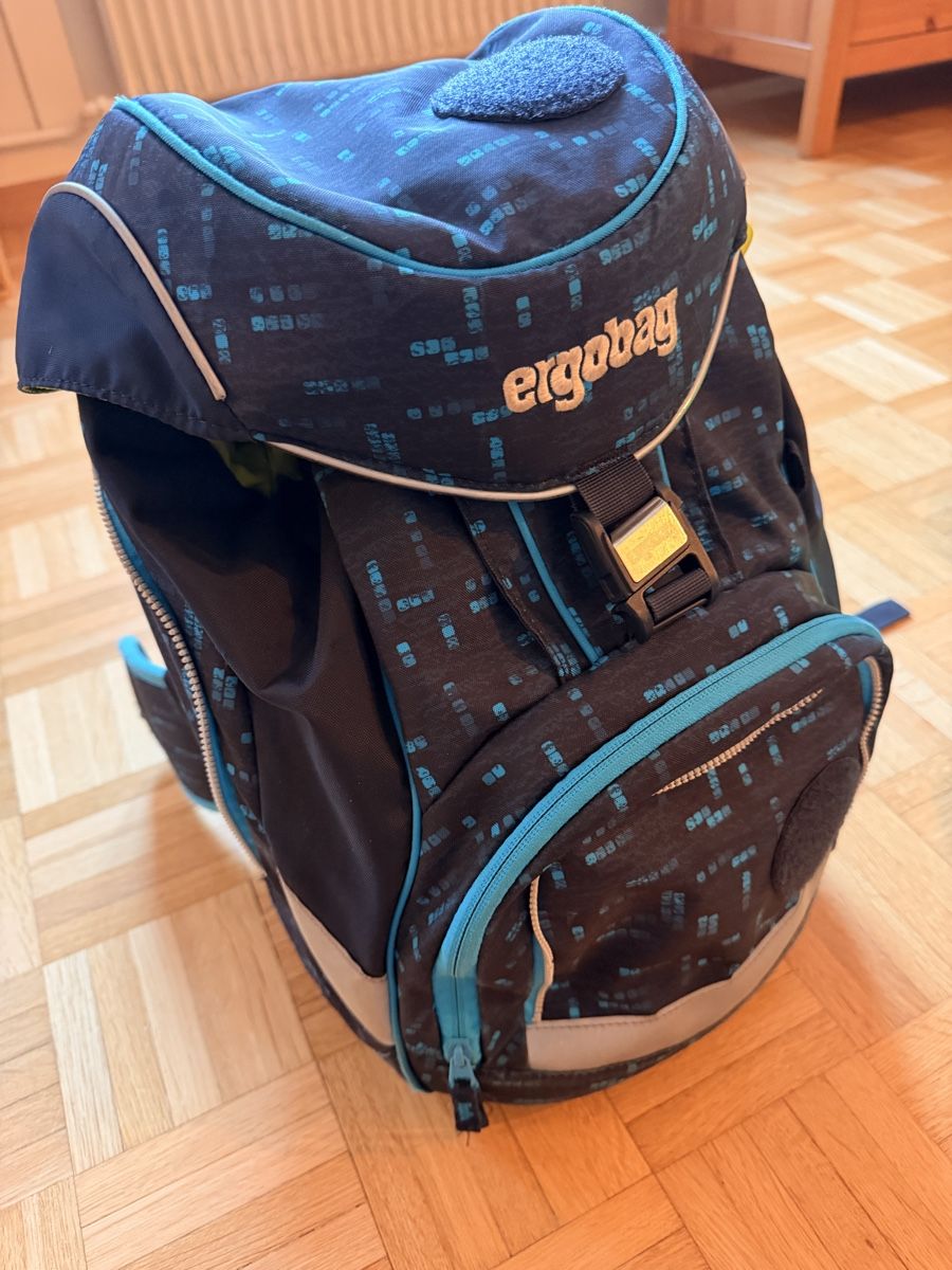 Ergobag Borse & Zaini: ERGOBAG Schulrucksack Blau – Usato da Stein AR venduto da dosehoch2