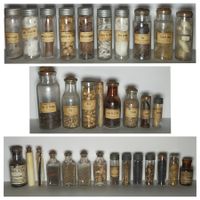Seltene Antike Apotheker Sammlung Originalinhalt ca. 1930