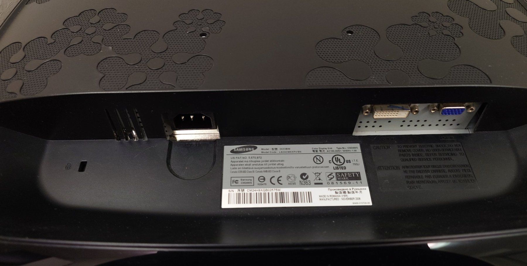 Samsung Monitor: Samsung SyncMaster 2433BW 24" Monitor - getestet – Usato da Ostermundigen venduto da Chrisascht 6