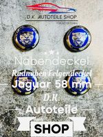 Jaguar Nabendeckel 58 mm Felgendeckel Nabenkappen Set